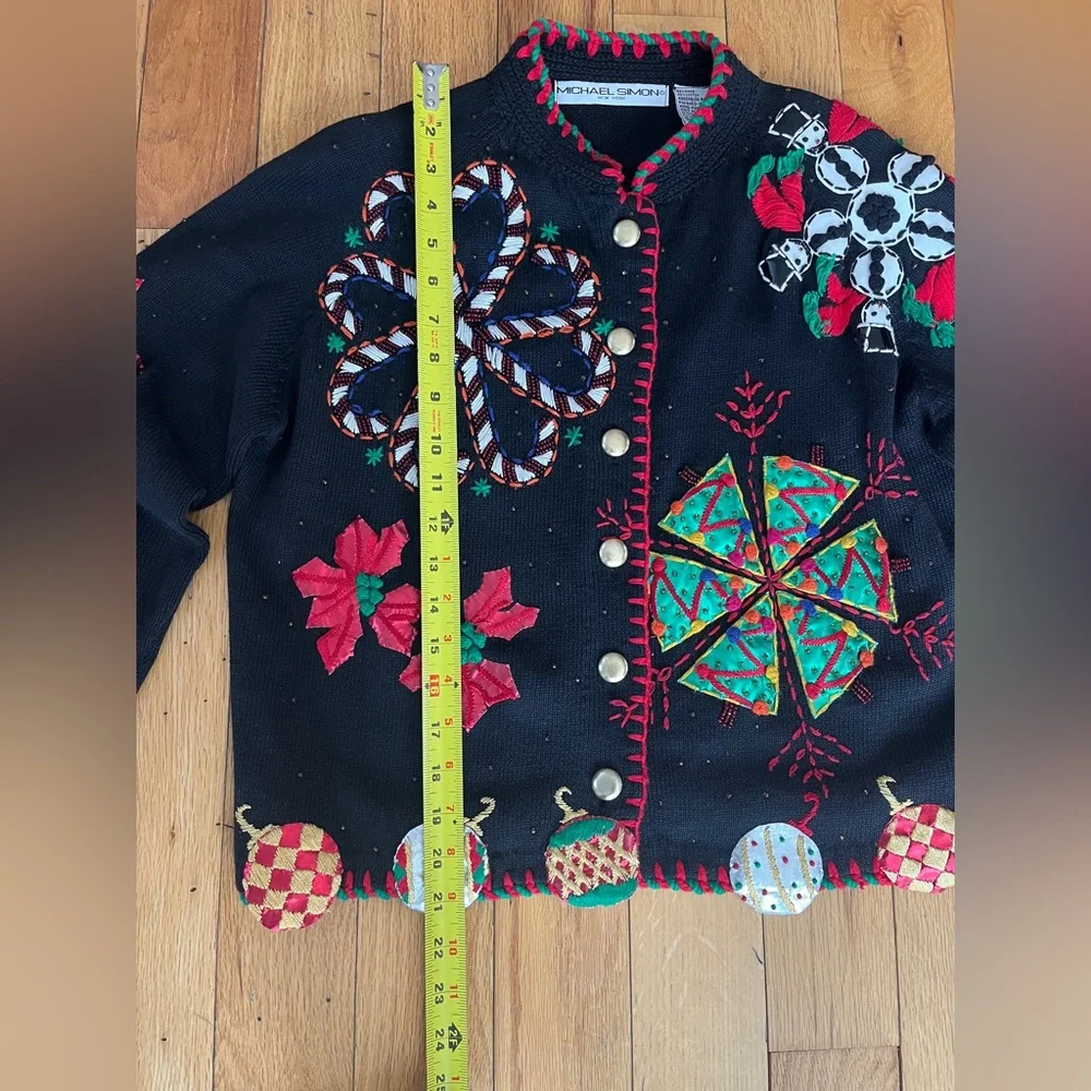 Micheal Simon Sweater Medium Christmas‎ EUC